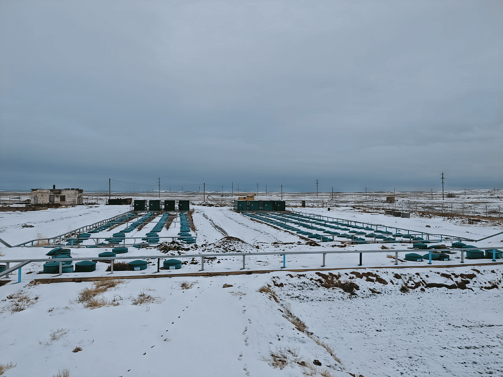 Хозяйственно-бытовой сток —  1 600 м³ в сутки — поселок Акжал и завод NOVA Цинк